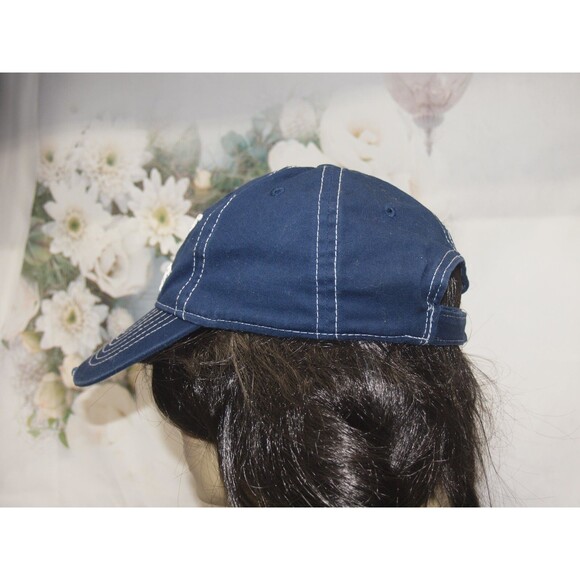 Miller High Life Beer Hat Pinstripes Pink Showing through Distressed Look NEW - Picture 5 of 6